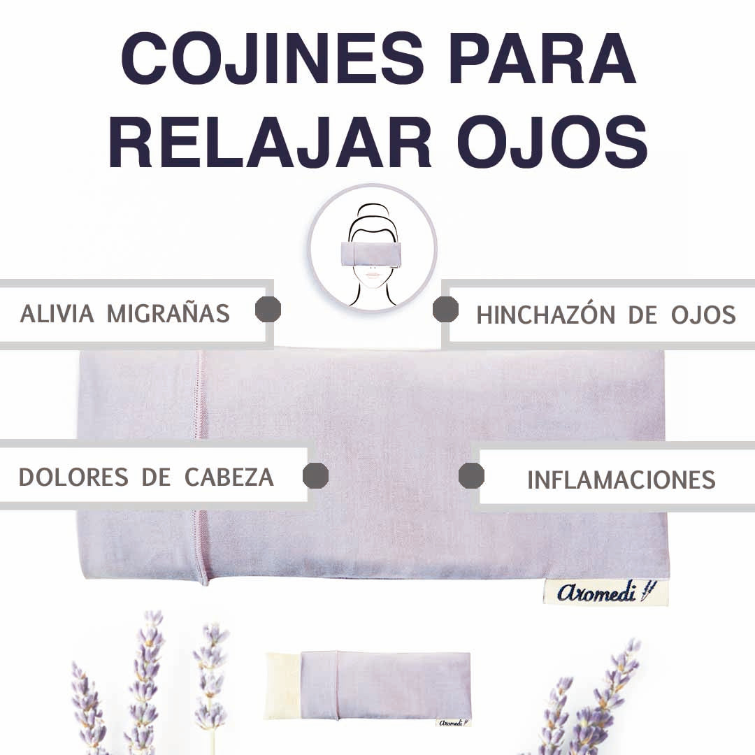 Cojín Ojos Relax Colores - www.lavanda.cat