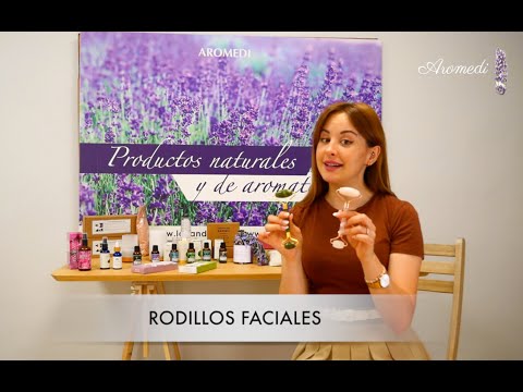 Rodillo facial de jade Verde